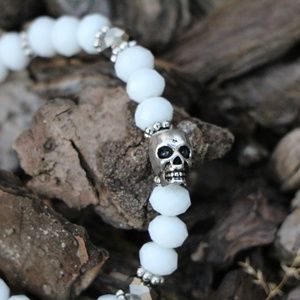White Skull Bracelet